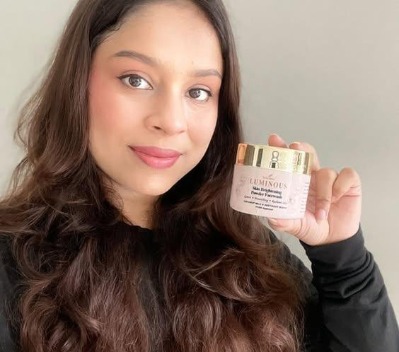 Luminous:Skin Brightening Powder Facewash,verified by  influencers