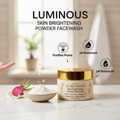 Luminous:Skin Brightening Powder Facewash,verified by  influencers