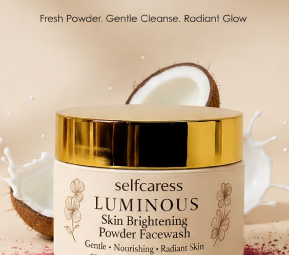 Luminous:Skin Brightening Powder Facewash,verified by  influencers